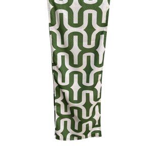 Rodeo Home Luxury Green White Mod Geometric Rectangle‎ Table Runner 13"x72"